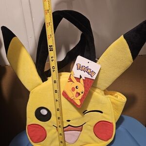 Pokemon Pikachu Yellow and Black Plush Tote